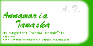 annamaria tamaska business card